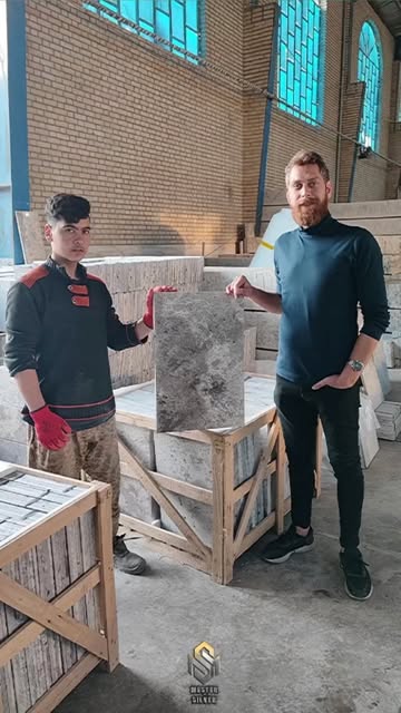 سنگ فرنچ پترن ضخامت ۳ سانت مخصوص کنار استخر