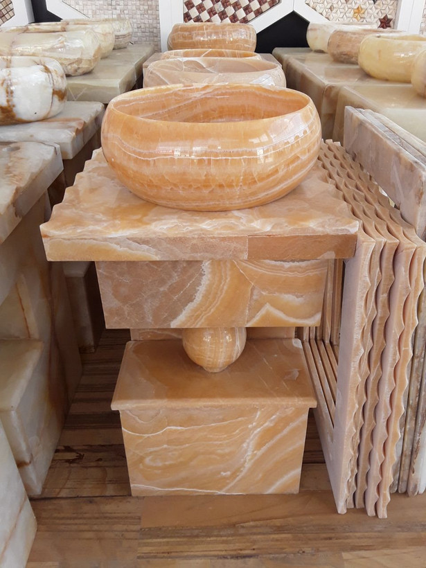 روشویی گوی مرمر پرتقالی