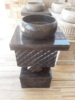 روشویی تک پایه طرح لوزی