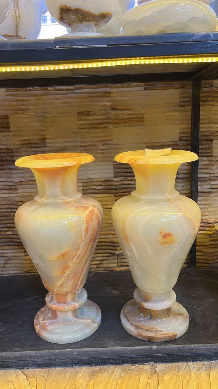 گلدان سنگی (جفت)