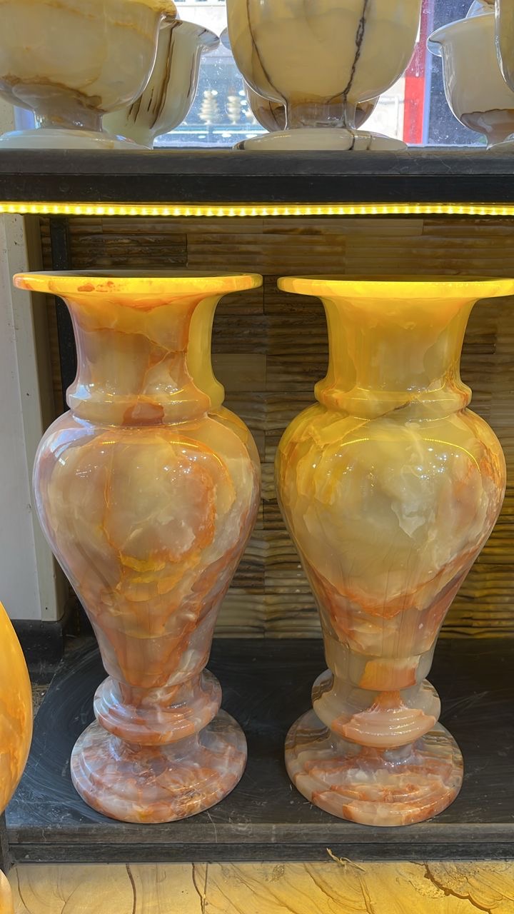 گلدان سنگی (جفت)