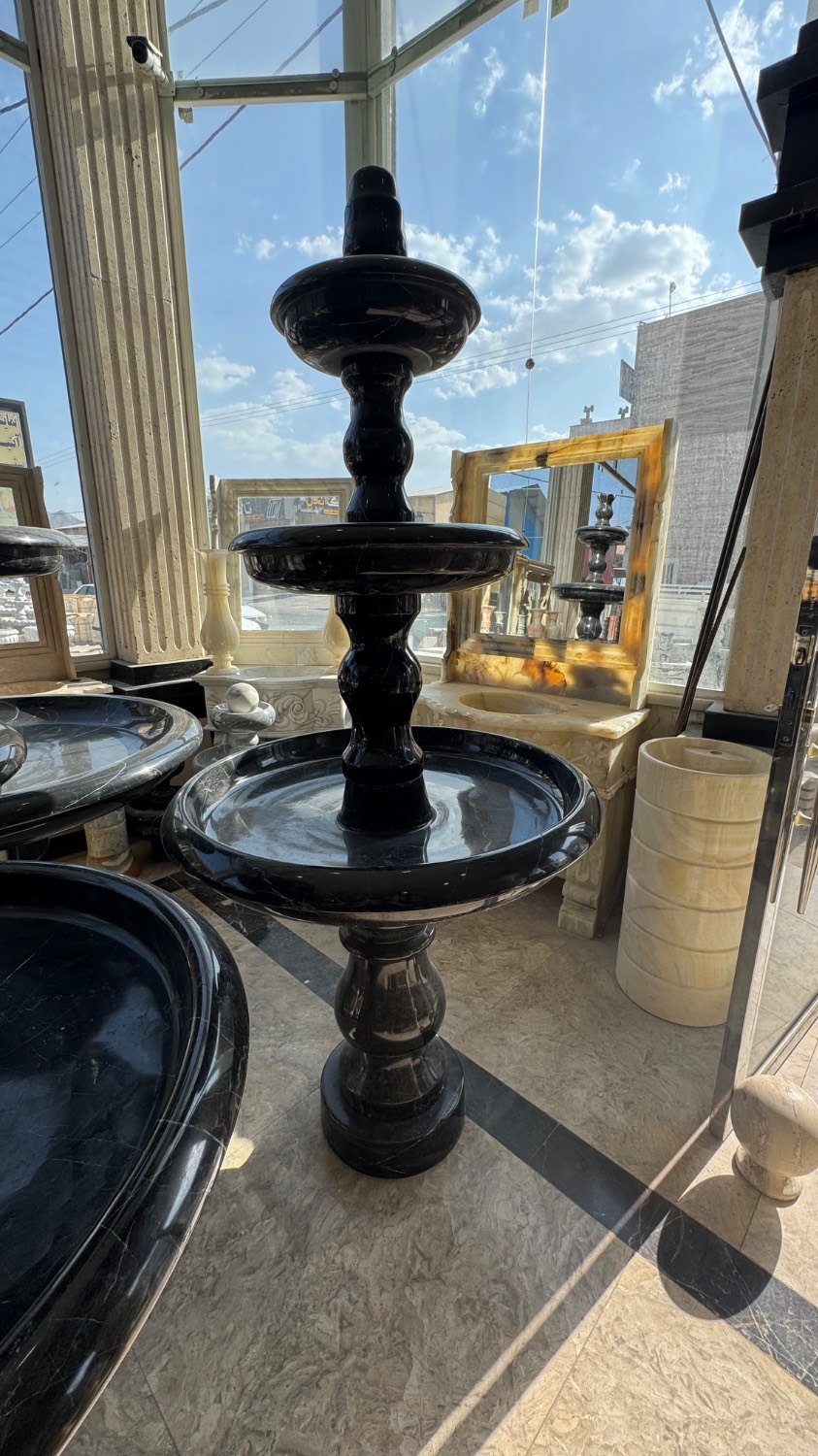 آبنما سنگی مشکی عقیق